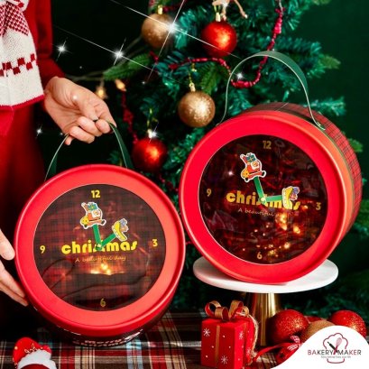 กล่องแข็งลายคริสต์มาส Christmas Box 1 ใบ