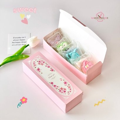 กล่องคุ๊กกี้/ขนม ฝาติด 10 ใบ