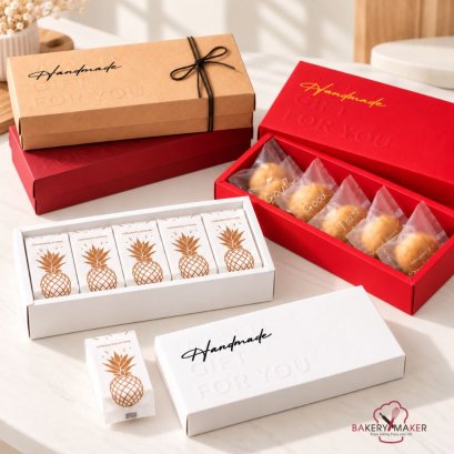 กล่องกระดาษพิมพ์ลาย Handmade 5 ใบ