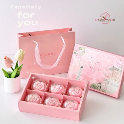 เซ็ทกล่องพร้อมถุงหิ้วลายซากุระ Sakura