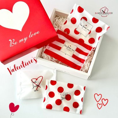 ถุงซีลคละลาย Valentine's Day ขนาด 10 x 14 ซม.(50 ใบ)