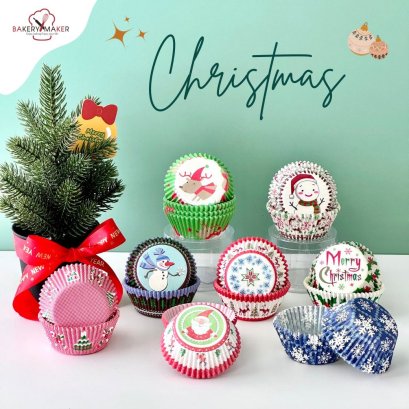 ถ้วยคัพเค้ก X&#039;mas 100 ใบ