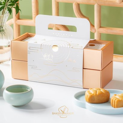 เซ็ทกล่องหูหิ้ว 2 ชั้น ลายกระต่าย 1 ชุด