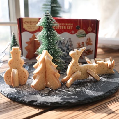 เซ็ทพิมพ์กดคุ้กกี้ X&#039;Mas 3D 8 แบบ