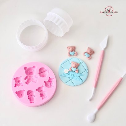 พิมพ์ซิลิโคน รูปหมี Bear