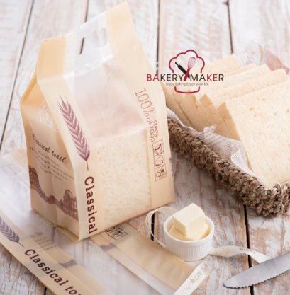 ถุงขนมปังพลาสติกหูหิ้ว Classical Toast 20 ใบ