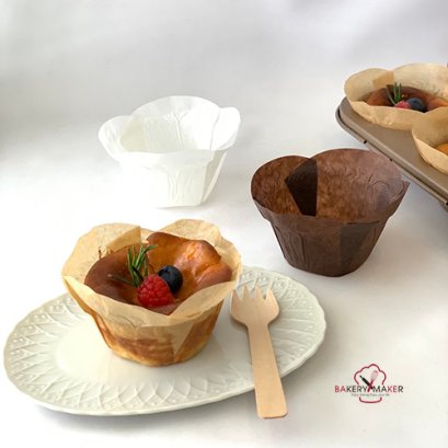 ถ้วยกระดาษ ทรงดอกไม้ 30 ใบ