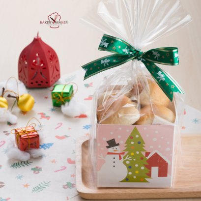 X'Mas Snowman ชมพู เซ็ทกล่องพร้อมถุงใส