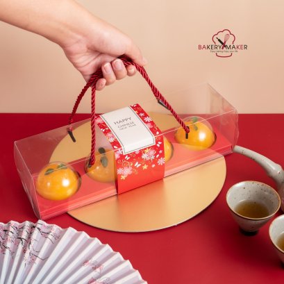 กล่องใส มีเชือกหิ้ว 4 หลุมทรงยาว แพ็ค 5 ใบ