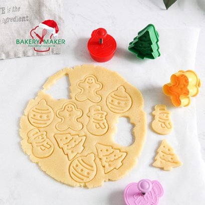 พิมพ์กดคุ้กกี้ Christmas 4 ลาย