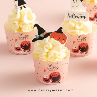 Halloween ถ้วยคัพเค้ก Happy Time