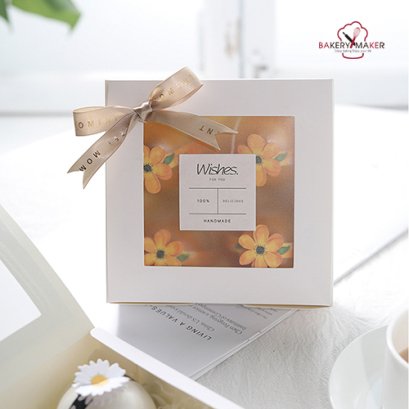 กล่องบราวนี่ ขาวหน้าต่างขุ่น (10ใบ)