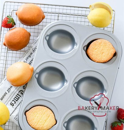 พิมพ์เค้กเทฟลอน เลมอน 6 หลุม Lemon Cake