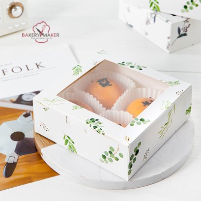 กล่อง ลายใบไม้ 10 ใบ