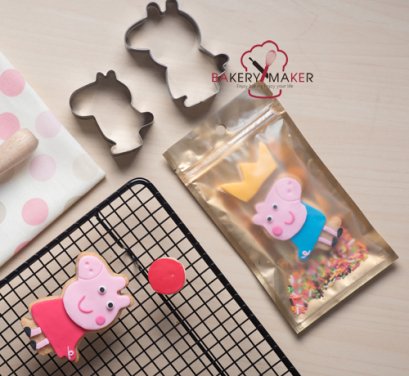 เซ็ทแม่พิมพ์กดคุ้กกี้ Peppa Pig  2 ชิ้น