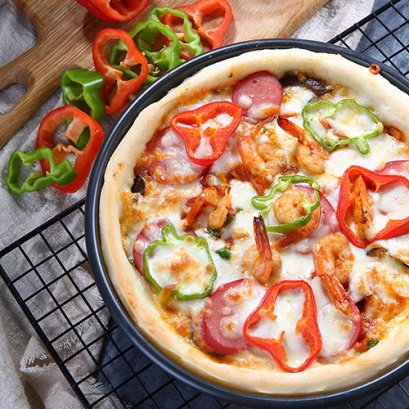 ถาดพิซซ่าเทฟลอน 7 , 8 , 9 , 10 นิ้ว