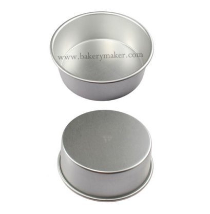 พิมพ์เค้กปอนด์ อลูมิเนียม ทรงกลม ไร้รอยต่อ เนื้อดี 6 ขนาด