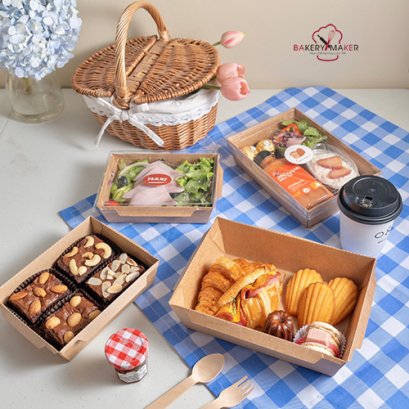 กล่องอาหาร,กล่องข้าว แพ็ค 20 ใบ มี 4 ขนาด