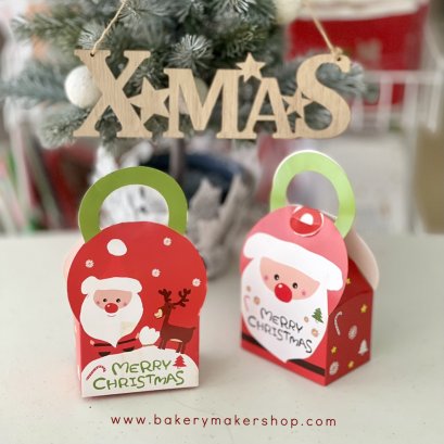 X&#039;mas กล่องกระดาษ หูหิ้ว Santa Claus