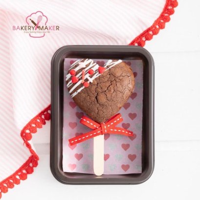 กล่องอเวย์กลาง ฐานน้ำตาล ฝาใส