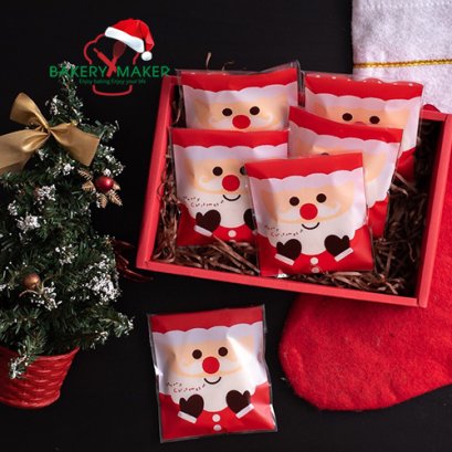 ถุงฝากาว Santa Claus ชูแขน (50 ใบ)