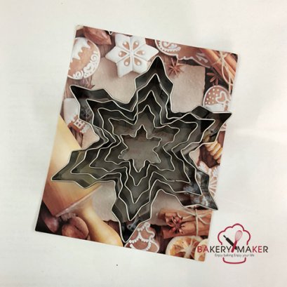 เซ็ทพิมพ์กดคุ้กกี้ Snowflake 5 ขนาด