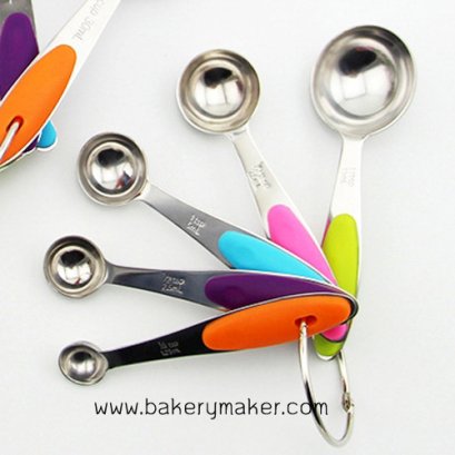 ชุดช้อนตวงสแตนเลสคละสี