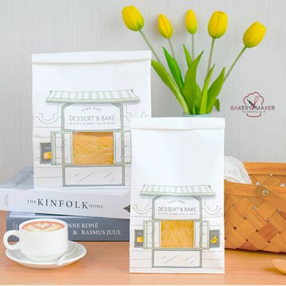 ถุงกระดาษ มีลวด Dessert &amp; Bake 10ใบ