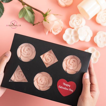 กล่องขนมฝาเปิด 6 ช่อง