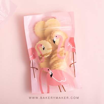 ถุงซิปลาย Flamingo 20 ใบ