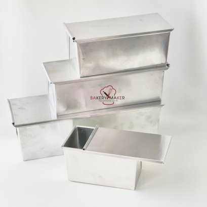 Toast พิมพ์ขนมปังปอนด์ อลูมิเนียมฝาปิด 1 ชิ้น