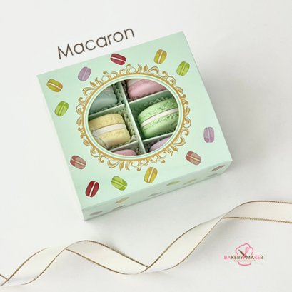 กล่องมาการอง 6 ช่อง แพค 5ใบ