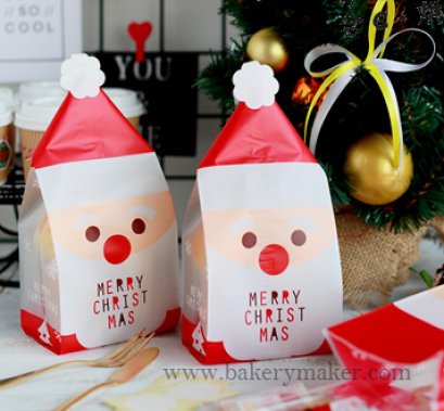 ถุงขนม แซนต้าใส่หมวก X&#039;mas