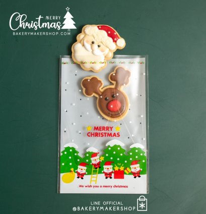 X&#039;Mas ถุงพลาสติก Santa Claus 25 ใบ