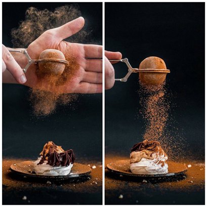 ที่ร่อนไอซิ่ง , ผงโกโก้