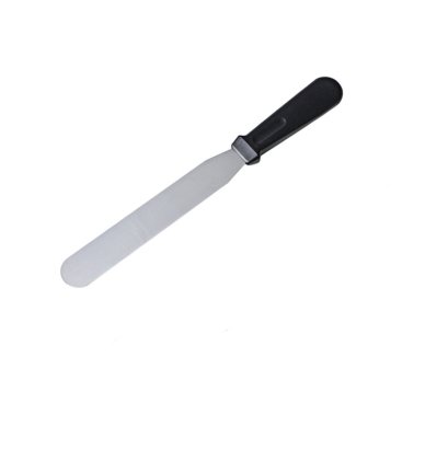 สปาตูล่า ตรง ด้ามจับสีดำ 8 นิ้ว