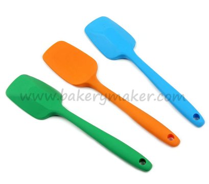 ไม้พายซิลิโคน ทรงช้อน 1 ชิ้น