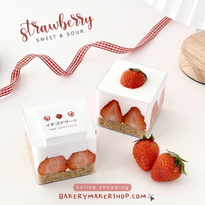 กล่องพลาสติกแข็ง จตุรัส BH65 12 ใบ