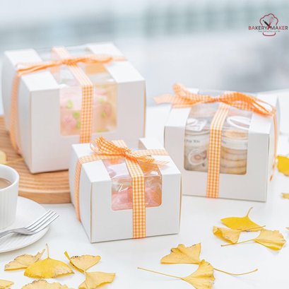 กล่องเค้กเกาหลี ทรงสูง 1 ใบ ไม่รวมโบว์