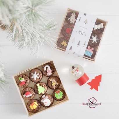 เซ็ทกล่องไม้ + กระดาษคาดกล่อง HNY