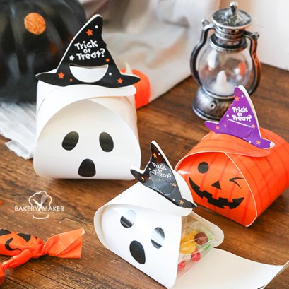 กล่องขนม Halloween Ghost & Pumpkin 10 ใบ