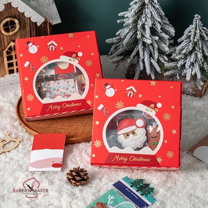 X&#039;mas Snow Globe กล่องพิมพ์ทอง 5 ใบ