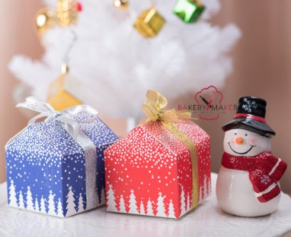 กล่องกระดาษ ทรงบ้าน X'Mas