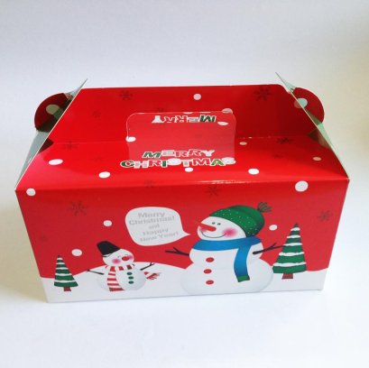 กล่องเค้กหูหิ้ว Snow man