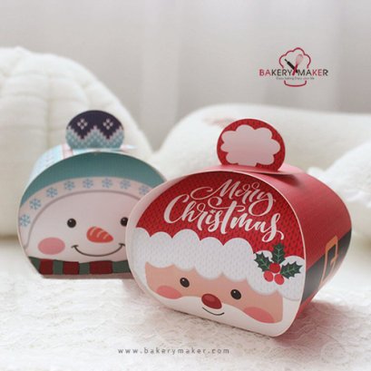 เซ็ทกล่อง Santa Claus &amp; Snow man 6 ใบ
