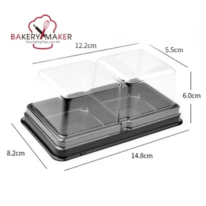 กล่องพลาสติก 2 ช่อง 20 ใบ