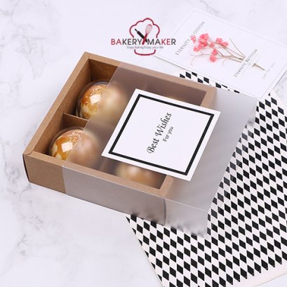 กล่องกระดาษคราฟท์ ฝาเลื่อน ขุ่น