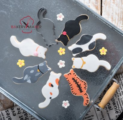 พิมพ์กดคุ้กกี้ รูปแมว 1 ชิ้น