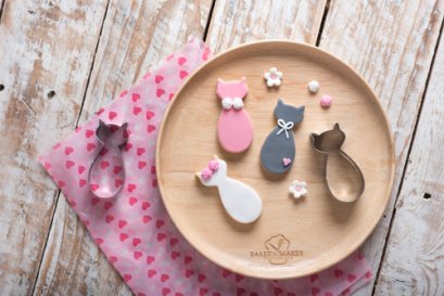 พิมพ์กดคุ้กกี้ แมวไม่มีหาง 1 ชิ้น