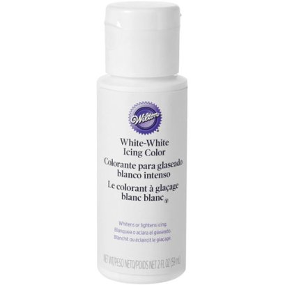 สีเจล สีขาว White gel color Wilton 2 oz.